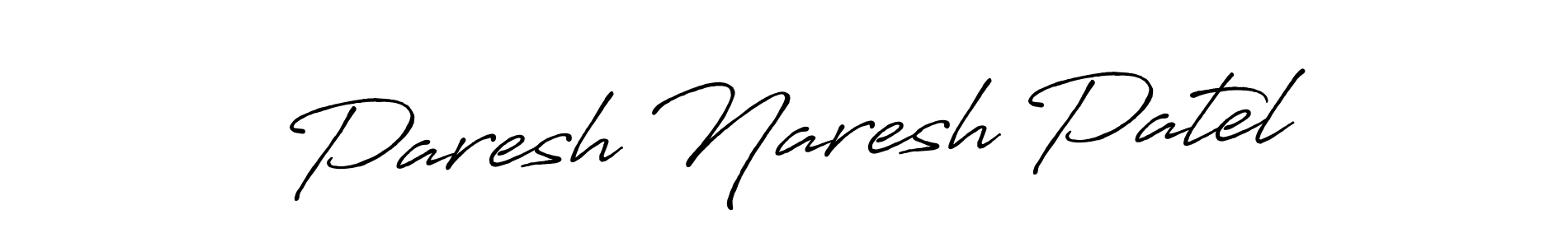Also You can easily find your signature by using the search form. We will create Paresh Naresh Patel name handwritten signature images for you free of cost using Antro_Vectra_Bolder sign style. Paresh Naresh Patel signature style 7 images and pictures png
