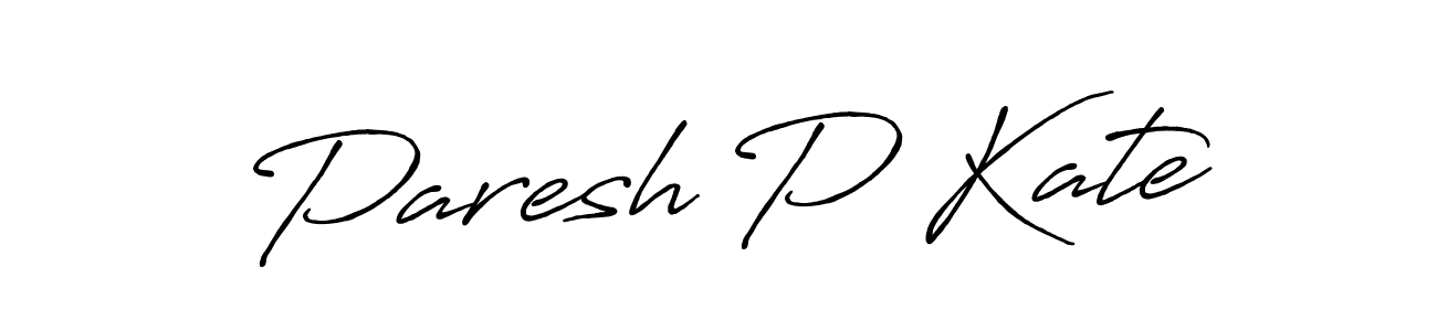 Make a beautiful signature design for name Paresh P Kate. Use this online signature maker to create a handwritten signature for free. Paresh P Kate signature style 7 images and pictures png