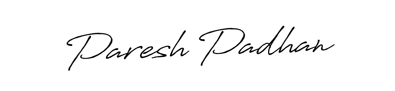 How to make Paresh Padhan signature? Antro_Vectra_Bolder is a professional autograph style. Create handwritten signature for Paresh Padhan name. Paresh Padhan signature style 7 images and pictures png