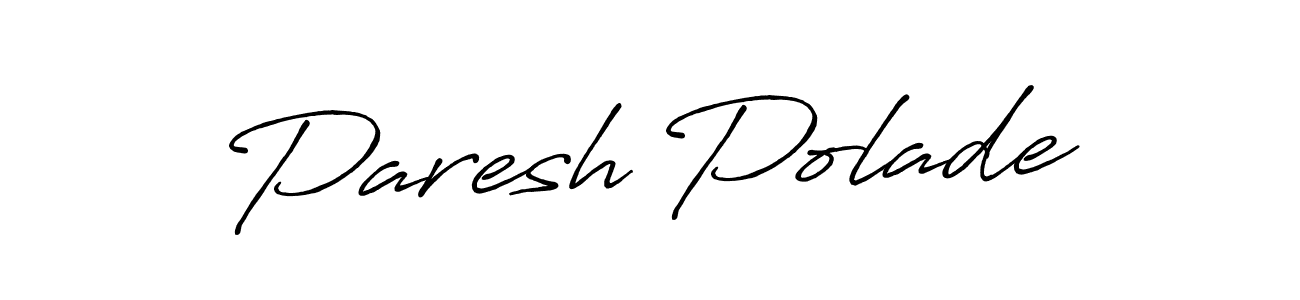 Make a beautiful signature design for name Paresh Polade. Use this online signature maker to create a handwritten signature for free. Paresh Polade signature style 7 images and pictures png