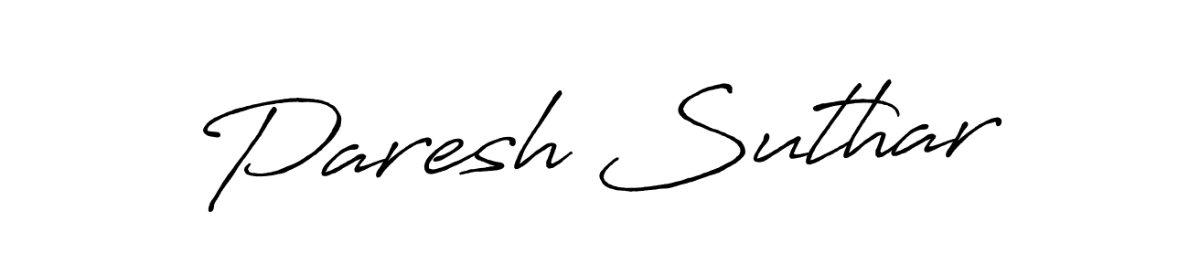 if you are searching for the best signature style for your name Paresh Suthar. so please give up your signature search. here we have designed multiple signature styles  using Antro_Vectra_Bolder. Paresh Suthar signature style 7 images and pictures png