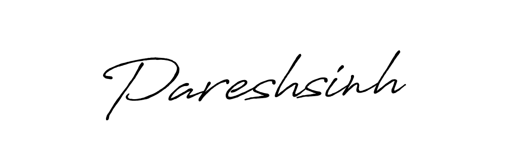 Design your own signature with our free online signature maker. With this signature software, you can create a handwritten (Antro_Vectra_Bolder) signature for name Pareshsinh. Pareshsinh signature style 7 images and pictures png