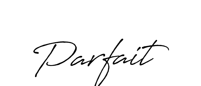 How to make Parfait signature? Antro_Vectra_Bolder is a professional autograph style. Create handwritten signature for Parfait name. Parfait signature style 7 images and pictures png