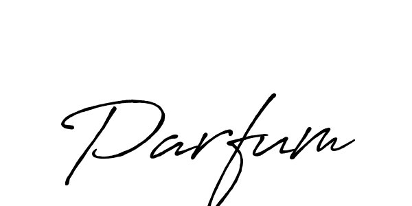 How to make Parfum signature? Antro_Vectra_Bolder is a professional autograph style. Create handwritten signature for Parfum name. Parfum signature style 7 images and pictures png