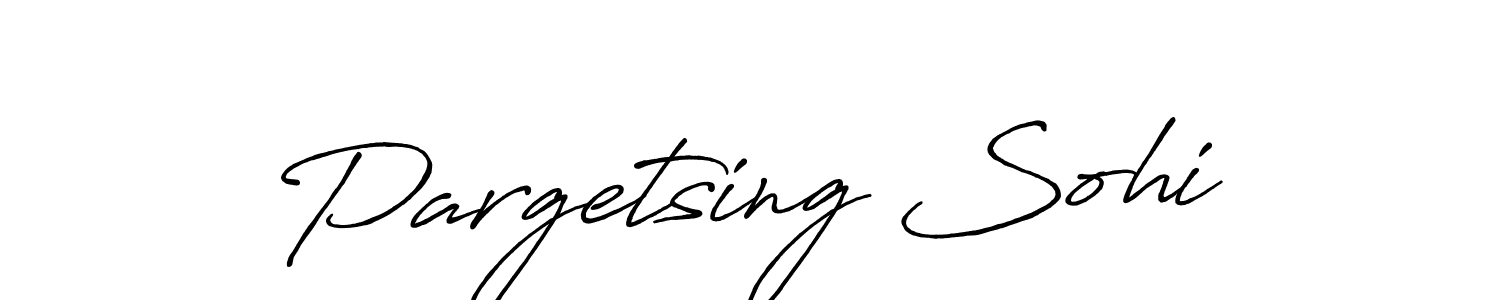 How to make Pargetsing Sohi signature? Antro_Vectra_Bolder is a professional autograph style. Create handwritten signature for Pargetsing Sohi name. Pargetsing Sohi signature style 7 images and pictures png