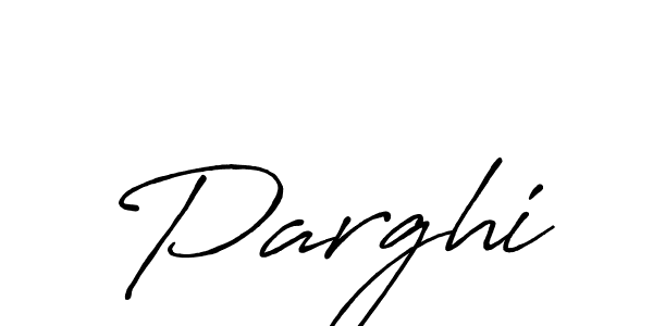 Design your own signature with our free online signature maker. With this signature software, you can create a handwritten (Antro_Vectra_Bolder) signature for name Parghi. Parghi signature style 7 images and pictures png