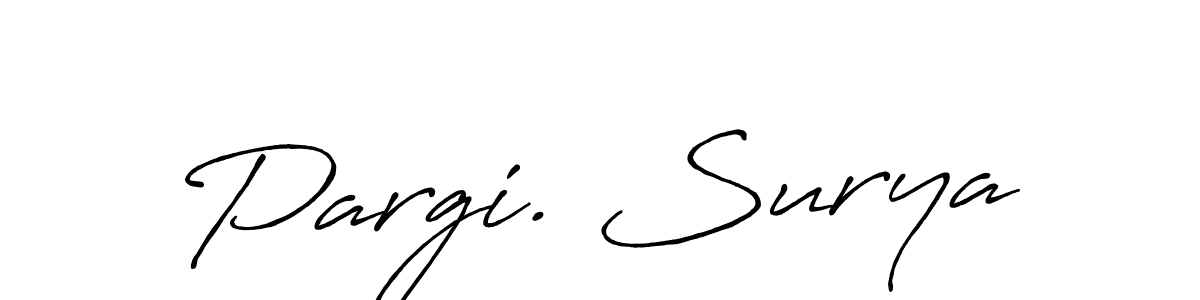 Make a beautiful signature design for name Pargi. Surya. Use this online signature maker to create a handwritten signature for free. Pargi. Surya signature style 7 images and pictures png