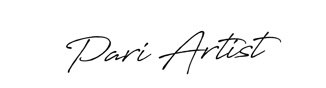The best way (Antro_Vectra_Bolder) to make a short signature is to pick only two or three words in your name. The name Pari Artist include a total of six letters. For converting this name. Pari Artist signature style 7 images and pictures png