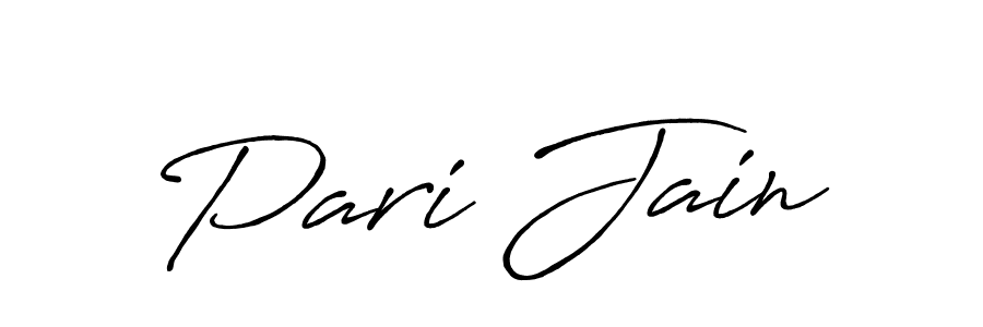 Antro_Vectra_Bolder is a professional signature style that is perfect for those who want to add a touch of class to their signature. It is also a great choice for those who want to make their signature more unique. Get Pari Jain name to fancy signature for free. Pari Jain signature style 7 images and pictures png