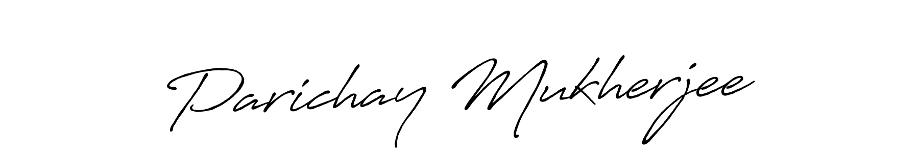 Also we have Parichay Mukherjee name is the best signature style. Create professional handwritten signature collection using Antro_Vectra_Bolder autograph style. Parichay Mukherjee signature style 7 images and pictures png