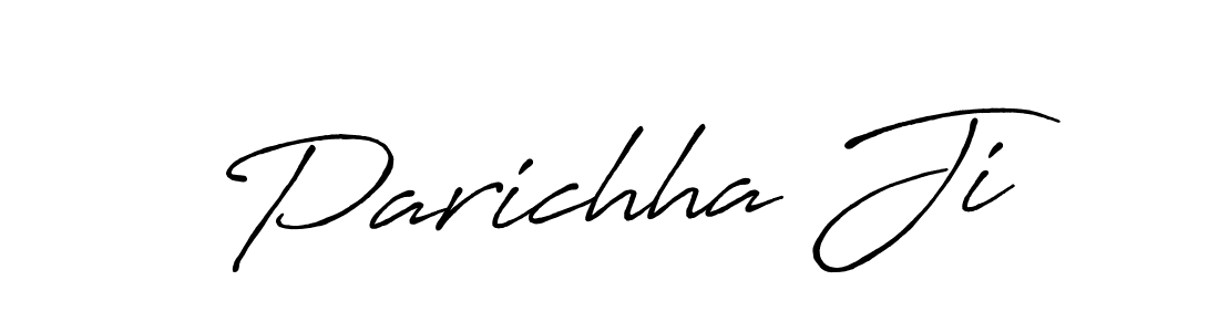 Also we have Parichha Ji name is the best signature style. Create professional handwritten signature collection using Antro_Vectra_Bolder autograph style. Parichha Ji signature style 7 images and pictures png