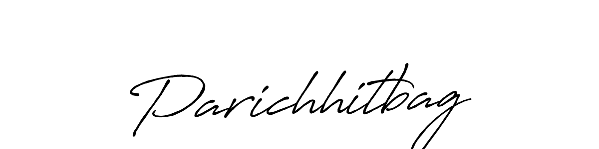 How to make Parichhitbag name signature. Use Antro_Vectra_Bolder style for creating short signs online. This is the latest handwritten sign. Parichhitbag signature style 7 images and pictures png