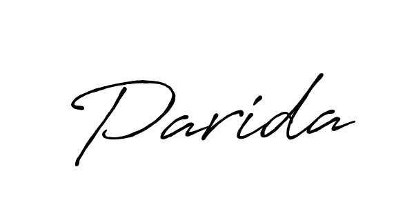 You should practise on your own different ways (Antro_Vectra_Bolder) to write your name (Parida) in signature. don't let someone else do it for you. Parida signature style 7 images and pictures png