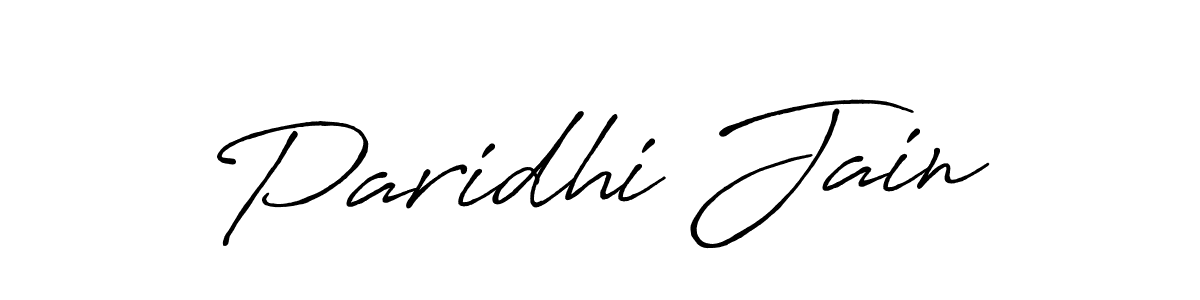 Antro_Vectra_Bolder is a professional signature style that is perfect for those who want to add a touch of class to their signature. It is also a great choice for those who want to make their signature more unique. Get Paridhi Jain name to fancy signature for free. Paridhi Jain signature style 7 images and pictures png