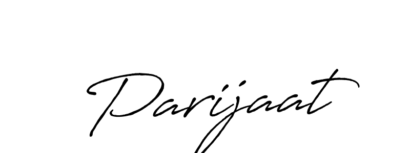 How to make Parijaat signature? Antro_Vectra_Bolder is a professional autograph style. Create handwritten signature for Parijaat name. Parijaat signature style 7 images and pictures png