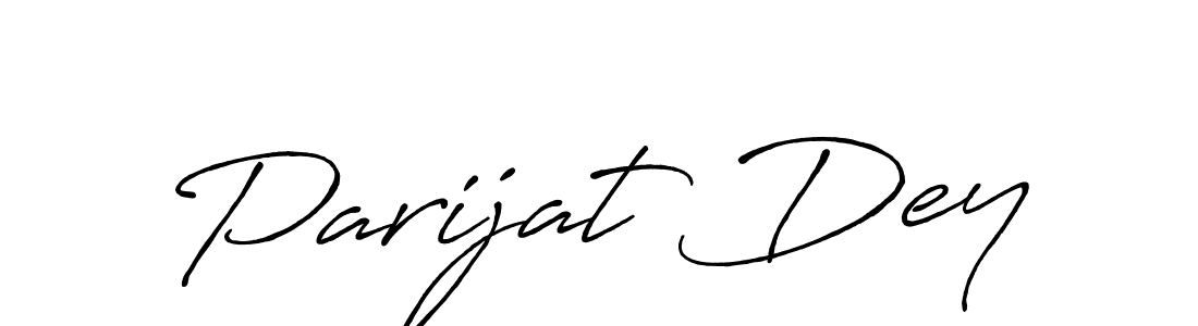 Parijat Dey stylish signature style. Best Handwritten Sign (Antro_Vectra_Bolder) for my name. Handwritten Signature Collection Ideas for my name Parijat Dey. Parijat Dey signature style 7 images and pictures png