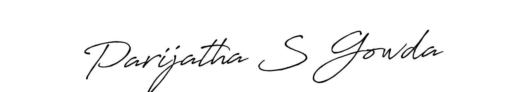 How to make Parijatha S Gowda signature? Antro_Vectra_Bolder is a professional autograph style. Create handwritten signature for Parijatha S Gowda name. Parijatha S Gowda signature style 7 images and pictures png