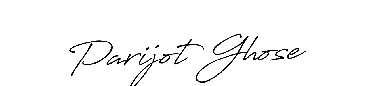 It looks lik you need a new signature style for name Parijot Ghose. Design unique handwritten (Antro_Vectra_Bolder) signature with our free signature maker in just a few clicks. Parijot Ghose signature style 7 images and pictures png