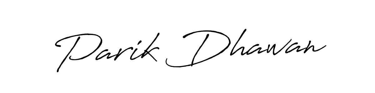 This is the best signature style for the Parik Dhawan name. Also you like these signature font (Antro_Vectra_Bolder). Mix name signature. Parik Dhawan signature style 7 images and pictures png