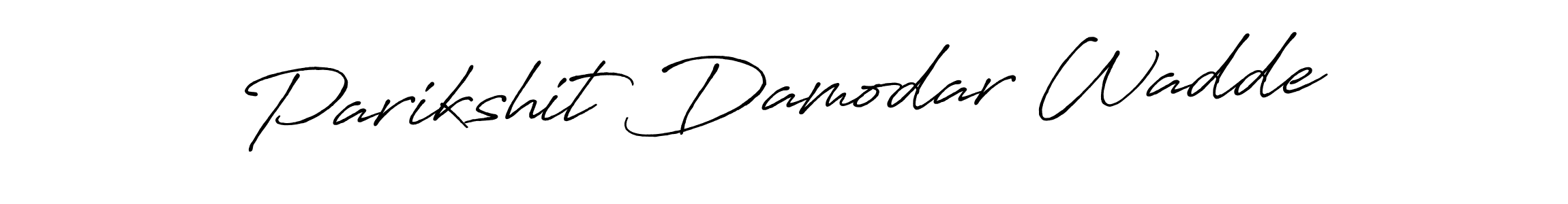 Design your own signature with our free online signature maker. With this signature software, you can create a handwritten (Antro_Vectra_Bolder) signature for name Parikshit Damodar Wadde. Parikshit Damodar Wadde signature style 7 images and pictures png