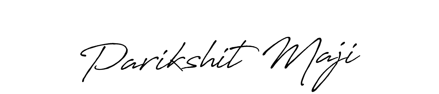 Make a beautiful signature design for name Parikshit Maji. With this signature (Antro_Vectra_Bolder) style, you can create a handwritten signature for free. Parikshit Maji signature style 7 images and pictures png