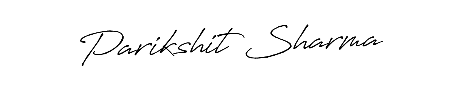 Make a beautiful signature design for name Parikshit Sharma. With this signature (Antro_Vectra_Bolder) style, you can create a handwritten signature for free. Parikshit Sharma signature style 7 images and pictures png