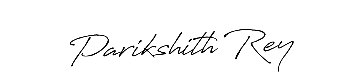 How to make Parikshith Rey name signature. Use Antro_Vectra_Bolder style for creating short signs online. This is the latest handwritten sign. Parikshith Rey signature style 7 images and pictures png