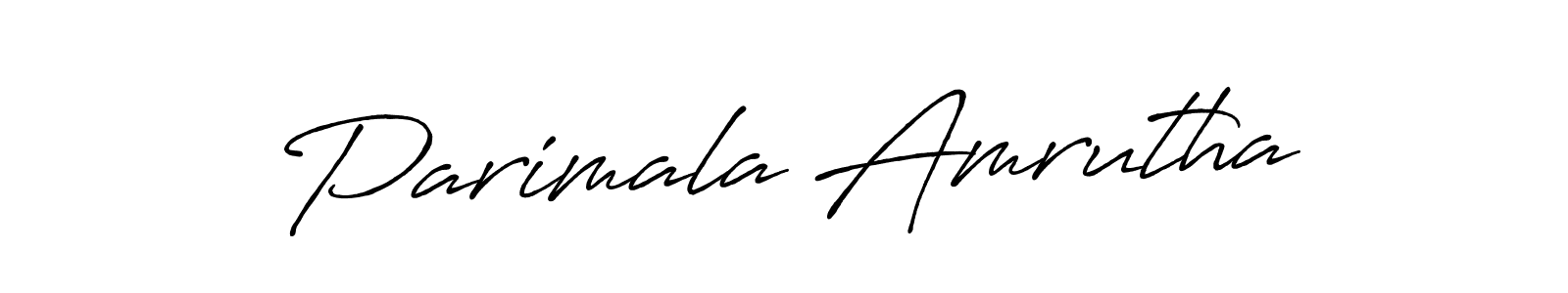 Antro_Vectra_Bolder is a professional signature style that is perfect for those who want to add a touch of class to their signature. It is also a great choice for those who want to make their signature more unique. Get Parimala Amrutha name to fancy signature for free. Parimala Amrutha signature style 7 images and pictures png