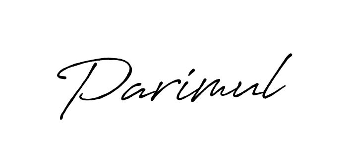 Design your own signature with our free online signature maker. With this signature software, you can create a handwritten (Antro_Vectra_Bolder) signature for name Parimul. Parimul signature style 7 images and pictures png