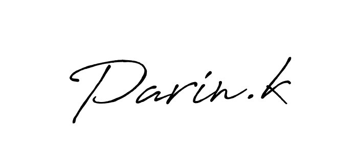 How to make Parin.k name signature. Use Antro_Vectra_Bolder style for creating short signs online. This is the latest handwritten sign. Parin.k signature style 7 images and pictures png