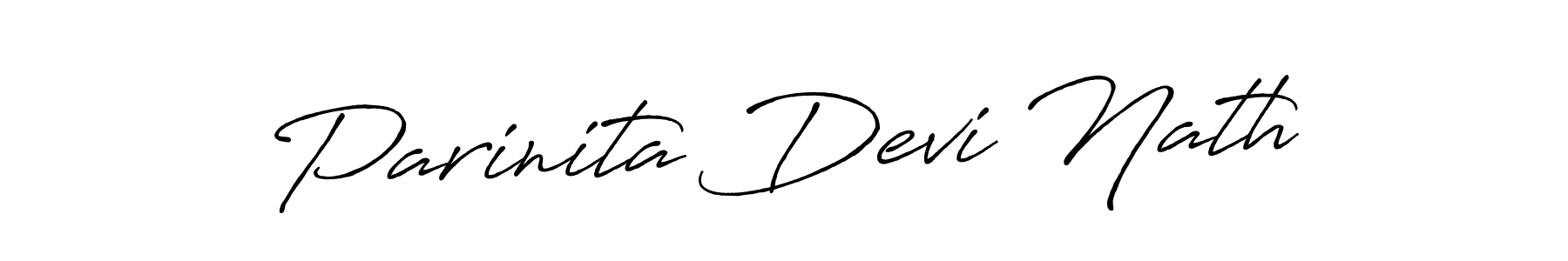 Use a signature maker to create a handwritten signature online. With this signature software, you can design (Antro_Vectra_Bolder) your own signature for name Parinita Devi Nath. Parinita Devi Nath signature style 7 images and pictures png