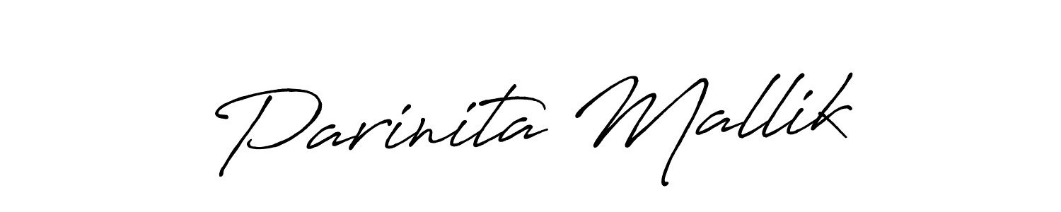 Use a signature maker to create a handwritten signature online. With this signature software, you can design (Antro_Vectra_Bolder) your own signature for name Parinita Mallik. Parinita Mallik signature style 7 images and pictures png