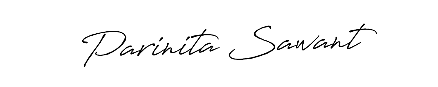 Design your own signature with our free online signature maker. With this signature software, you can create a handwritten (Antro_Vectra_Bolder) signature for name Parinita Sawant. Parinita Sawant signature style 7 images and pictures png