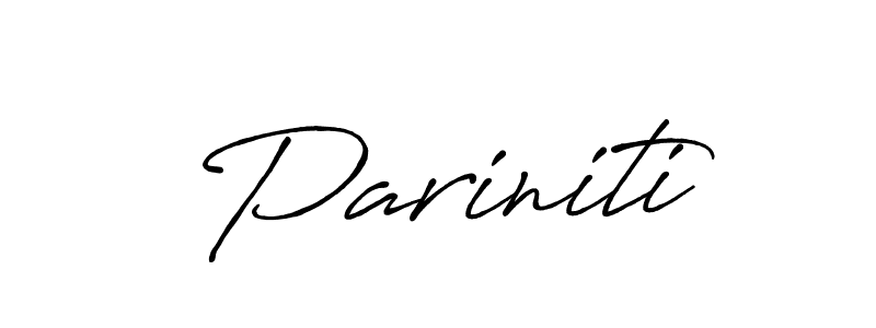 It looks lik you need a new signature style for name Pariniti. Design unique handwritten (Antro_Vectra_Bolder) signature with our free signature maker in just a few clicks. Pariniti signature style 7 images and pictures png
