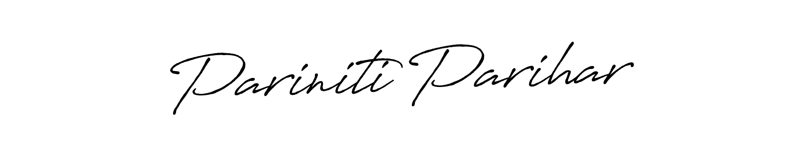 This is the best signature style for the Pariniti Parihar name. Also you like these signature font (Antro_Vectra_Bolder). Mix name signature. Pariniti Parihar signature style 7 images and pictures png