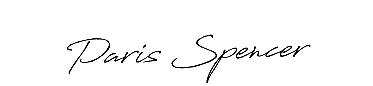 Similarly Antro_Vectra_Bolder is the best handwritten signature design. Signature creator online .You can use it as an online autograph creator for name Paris Spencer. Paris Spencer signature style 7 images and pictures png