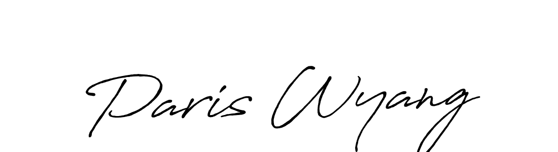 Also we have Paris Wyang name is the best signature style. Create professional handwritten signature collection using Antro_Vectra_Bolder autograph style. Paris Wyang signature style 7 images and pictures png