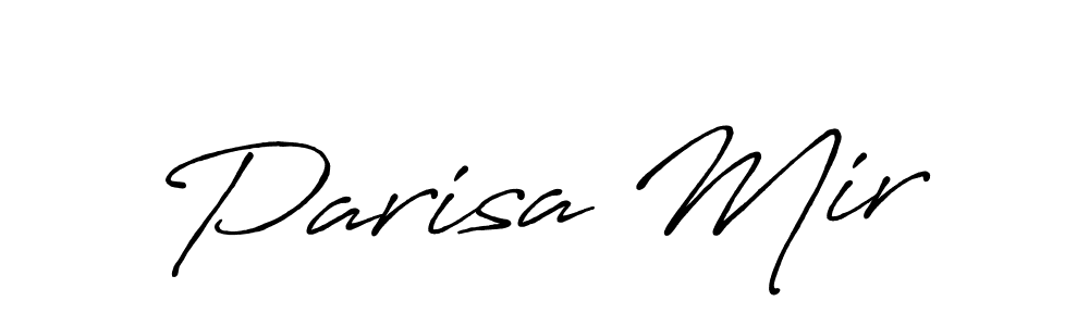 It looks lik you need a new signature style for name Parisa Mir. Design unique handwritten (Antro_Vectra_Bolder) signature with our free signature maker in just a few clicks. Parisa Mir signature style 7 images and pictures png