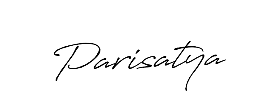 Similarly Antro_Vectra_Bolder is the best handwritten signature design. Signature creator online .You can use it as an online autograph creator for name Parisatya. Parisatya signature style 7 images and pictures png