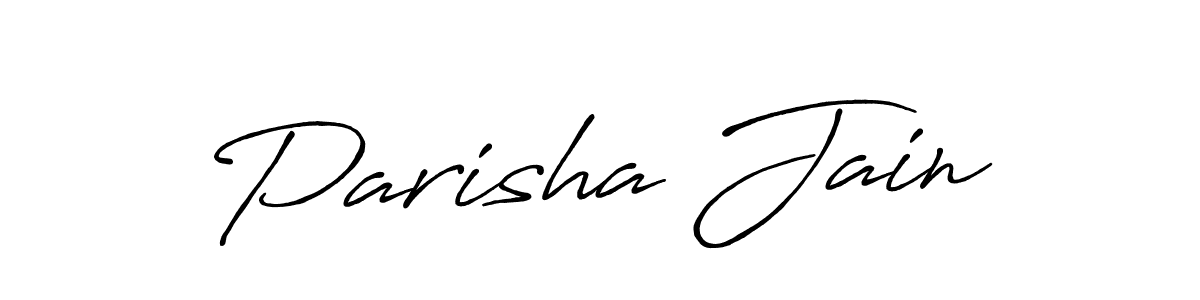 Parisha Jain stylish signature style. Best Handwritten Sign (Antro_Vectra_Bolder) for my name. Handwritten Signature Collection Ideas for my name Parisha Jain. Parisha Jain signature style 7 images and pictures png