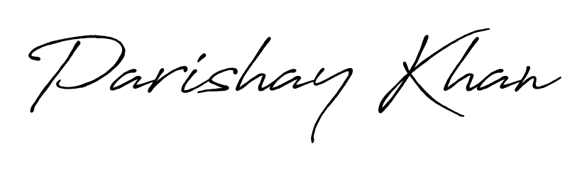 Transform the name Parishay Khan into a signature masterpiece using Antro_Vectra_Bolder font. Ideal for photographers, artists, and creators looking for watermarks. Parishay Khan signature style 7 images and pictures png