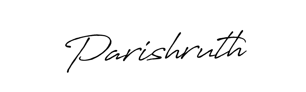 See photos of Parishruth official signature by Spectra . Check more albums & portfolios. Read reviews & check more about Antro_Vectra_Bolder font. Parishruth signature style 7 images and pictures png
