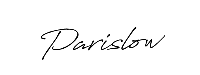 if you are searching for the best signature style for your name Parislow. so please give up your signature search. here we have designed multiple signature styles  using Antro_Vectra_Bolder. Parislow signature style 7 images and pictures png