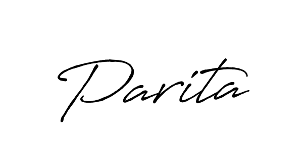 How to make Parita signature? Antro_Vectra_Bolder is a professional autograph style. Create handwritten signature for Parita name. Parita signature style 7 images and pictures png