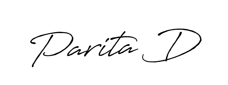 You should practise on your own different ways (Antro_Vectra_Bolder) to write your name (Parita D) in signature. don't let someone else do it for you. Parita D signature style 7 images and pictures png