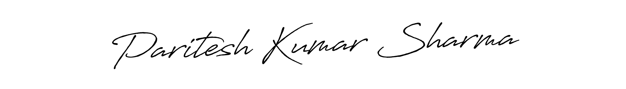 Make a beautiful signature design for name Paritesh Kumar Sharma. With this signature (Antro_Vectra_Bolder) style, you can create a handwritten signature for free. Paritesh Kumar Sharma signature style 7 images and pictures png
