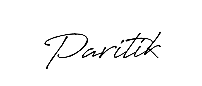 Create a beautiful signature design for name Paritik. With this signature (Antro_Vectra_Bolder) fonts, you can make a handwritten signature for free. Paritik signature style 7 images and pictures png