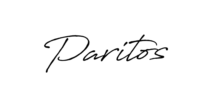 Design your own signature with our free online signature maker. With this signature software, you can create a handwritten (Antro_Vectra_Bolder) signature for name Paritos. Paritos signature style 7 images and pictures png