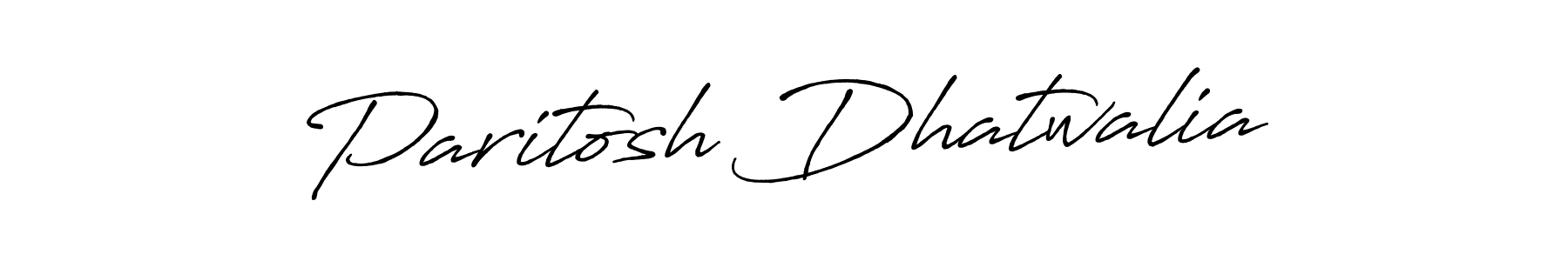 Use a signature maker to create a handwritten signature online. With this signature software, you can design (Antro_Vectra_Bolder) your own signature for name Paritosh Dhatwalia. Paritosh Dhatwalia signature style 7 images and pictures png