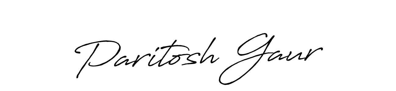 Make a beautiful signature design for name Paritosh Gaur. Use this online signature maker to create a handwritten signature for free. Paritosh Gaur signature style 7 images and pictures png